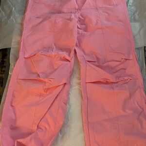 NWT Love Tree parachute, pants size, large, Vibrant Pink also med blue lg camel